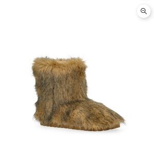 Faux Fur Brown Booties